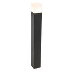 Staande buitenlamp zwart met opaal witte kap 70 cm - Denmark, Tuin en Terras, Buitenverlichting, Nieuw, Minder dan 50 watt