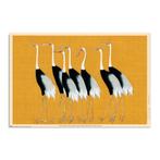Poster Flock Of Beautiful Japanese Red Crown Crane By O, Verzenden, Nieuw, A1 t/m A3