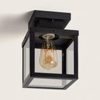 ACTIE: Plafondlamp zwart met glas industrieel Ricard FOIR, Huis en Inrichting, Nieuw, Verzenden