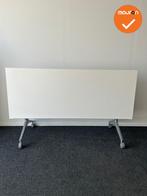 Klaptafel op Wielen - 200x80 - Wit bestaand blad of nieuw bl, Vergader- of Presentatieruimte, Ophalen of Verzenden, Gebruikt, Tafel