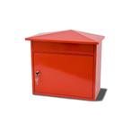 G2 Mersey wandbrievenbus staal - rood, Tuin en Terras, Verzenden, Nieuw