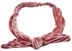 Haarband Knoop Strik Velvet Rib Roze, Nieuw, Verzenden