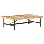 vidaXL Salontafel 142x90x42 cm massief mangohout, 100 tot 150 cm, Verzenden, Nieuw, 50 tot 100 cm