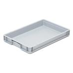 Stapelbak, 600x400x75 mm, euronorm, grijs kunststof,, Gebruikt, 40 tot 60 cm, 50 tot 75 cm, Ophalen of Verzenden