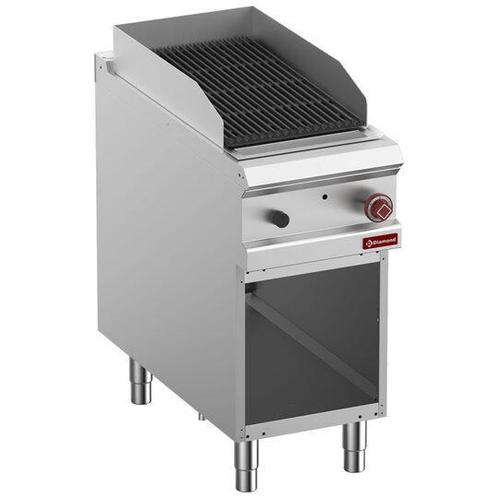 Gaslavasteengrill, 1/2 module , 2-zijdig gietijzeren rooster, Zakelijke goederen, Horeca | Overige, Verzenden