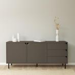 *WOONWINKEL* Tenzo Corner Groot Dressoir Taupe, Huis en Inrichting, Kasten | Dressoirs, Verzenden, Nieuw