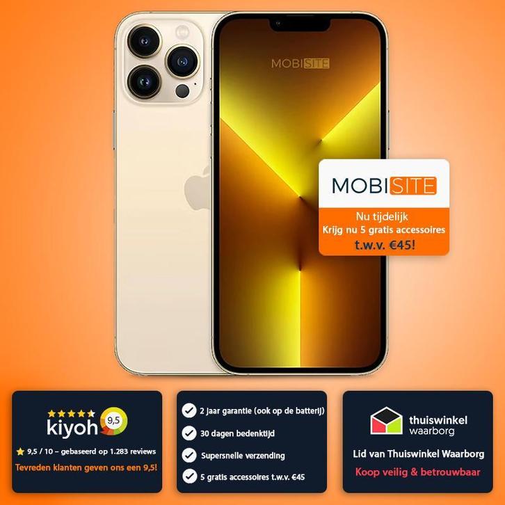 iPhone 13 Pro 256GB | 4 Gratis Accessoires – Accu tot 100%, Telecommunicatie, Mobiele telefoons | Apple iPhone, Zonder abonnement