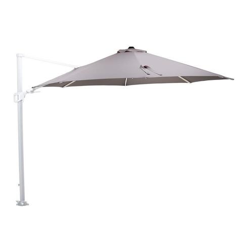 Garden Impressions Zweefparasol Hawaii Ø350 - wit - zand, Tuin en Terras, Partytenten, Verzenden