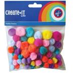 Pompoms Bright Gekleurd 75st, Hobby en Vrije tijd, Verzenden, Nieuw