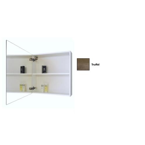 Spiegelkast Sanicare Qlassics 60 cm 1 Deur Truffel-Eiken, Doe-het-zelf en Verbouw, Sanitair, Bad, Nieuw, Chroom, Ophalen of Verzenden