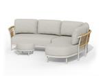Tierra Outdoor Fresca lounge bank + hocker model Links, Ophalen of Verzenden, Nieuw, Bank, Loungeset