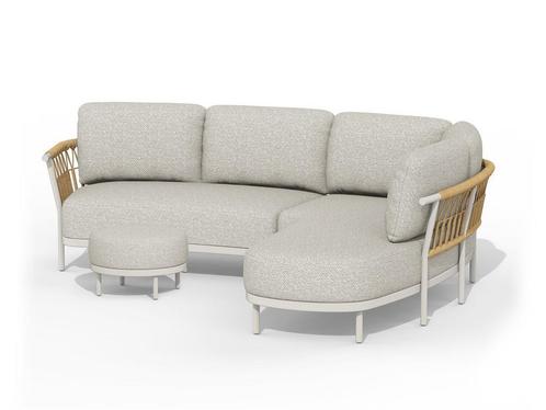 Tierra Outdoor Fresca lounge bank + hocker model Links, Tuin en Terras, Tuinsets en Loungesets, Loungeset, Bank, Hocker, Nieuw