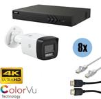 ASE Kit, 8x Bullet, 8Mp 4K Ultra HD, ColorVu met NVR, Ophalen of Verzenden, Nieuw