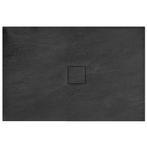REA Black Stone Douchebak Rechthoek 90 x 120 x 3.5 cm - Z..., Nieuw, Ophalen of Verzenden