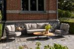 4SO Calpi stoel-bank loungeset met Yoga koffietafel -, Tuin en Terras, Tuinsets en Loungesets, Verzenden, Nieuw, Rvs, Loungeset