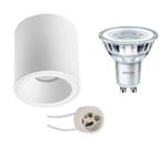 Voordeelset: Opbouwspot Set - Pragmi Cliron Pro - GU10, Metaal of Aluminium, Nieuw, Ophalen of Verzenden, Led