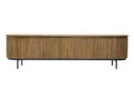 TV Meubel ‘Lausanne’ – 210 cm | Teakhout &amp; Zwart Staal, Ophalen, Nieuw