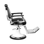 Gabbiano Black Moto Style Barber Chair – Professionele, Huis en Inrichting, Stoelen, Ophalen of Verzenden, Nieuw