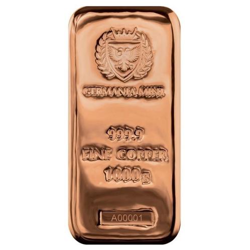 1kg premium koperbaren, Postzegels en Munten, Edelmetalen en Baren, Koper, Verzenden
