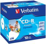 Verbatim | CD-R | 700 MB | AZO | Inkjet Printable | 10 Stuks, Verzenden, Nieuw