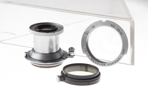 Leitz Elmar f=5cm 1:3,5 / Leica-M Adapter / Filter Prime, Verzamelen, Fotografica en Filmapparatuur
