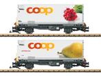 LGB 45889 RhB Containerwagen Set coop® Metallrader (Q3/.., Hobby en Vrije tijd, Overige typen, Nieuw, Ophalen of Verzenden, LGB