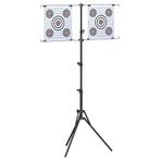vidaXL Doelstandaard Zwart 82.5 x 51 x 150 cm Staal, Sport en Fitness, Schietsport-accessoires, Verzenden, Nieuw