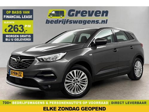 Opel Grandland X 1.2 Turbo Innovation LED Carplay Cam Trekh, Auto's, Opel, Automaat, Benzine, Zilver of Grijs, Verzenden