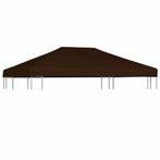 vidaXL Prieeldak 310 g/m² 3x4 m bruin, Tuin en Terras, Partytenten, Verzenden, Nieuw