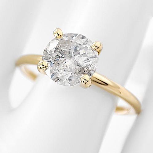 Zonder Minimumprijs - Ring - 14 karaat Geel goud - 1.51ct., Sieraden, Tassen en Uiterlijk, Ringen