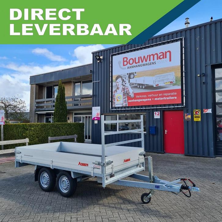 Anssems PSX 2000 plateauwagen 305x153cm 2000kg, Auto diversen, Aanhangers en Bagagewagens, Ophalen of Verzenden
