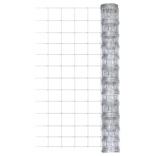 vidaXL Hek 50x1,25 m gegalvaniseerd staal zilverkleurig, Tuin en Terras, Schuttingen, Nieuw, IJzer, 1 tot 2 meter, Verzenden