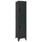 vidaXL Lockerkast 38x45x180 cm staal antracietkleurig, Huis en Inrichting, Kasten | Lockerkasten, Verzenden, Nieuw
