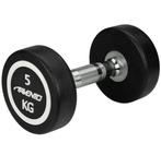 Avento Dumbbell Halter 5 kg Zwart/Staal, Sport en Fitness, Fitnessmaterialen, Ophalen of Verzenden, Zo goed als nieuw