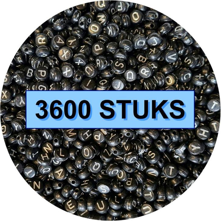 Fako Bijoux - Letterkralen Rond Bulk - Letter Beads -, Hobby en Vrije tijd, Kralen en Sieraden maken, Verzenden