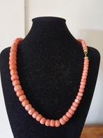 Halsketting - 18 karaat Geel goud Koraal - Koraal, Sieraden, Tassen en Uiterlijk, Kettingen, Nieuw