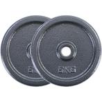 Gietijzeren halterschijven 20 kg set - 2 schijven van 10..., Sport en Fitness, Fitnessmaterialen, Ophalen of Verzenden, Nieuw