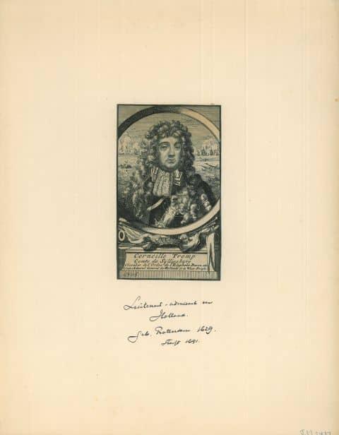 Portrait of Cornelis Maartenszoon Tromp, Antiek en Kunst, Kunst | Etsen en Gravures