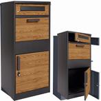 Moderne pakketbrievenbus met houtlook - 50x38x112 cm - ve..., Ophalen of Verzenden, Nieuw