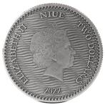 Niue. 2 Dollars 2022 1 Oz, Calico Jack - Jolly Roger Series