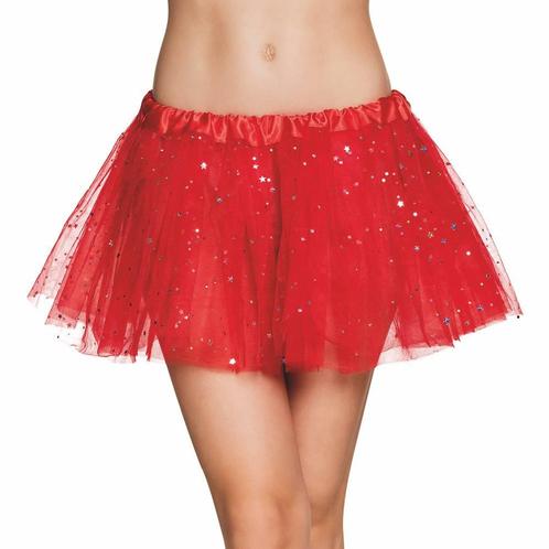 Rode Tutu Glitter, Hobby en Vrije tijd, Feestartikelen, Nieuw, Verzenden