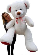 Grote witte knuffelbeer teddybeer met I Love You tekst ge..., Kinderen en Baby's, Speelgoed | Knuffels en Pluche, Ophalen of Verzenden