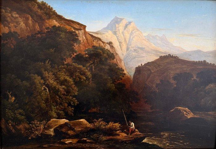 Luigi Venturi (act. 1828-1875) - Pescatore, Antiek en Kunst, Kunst | Schilderijen | Klassiek