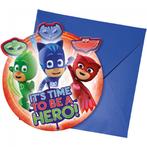 Pj Masks Uitnodigingen 6st, Nieuw, Verzenden