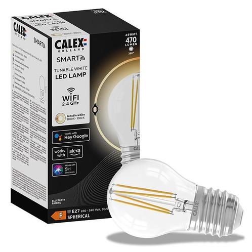 Calex Smart LED Lamp Kogellamp E27 4,9W 470lm, Huis en Inrichting, Lampen | Losse lampen, Ophalen of Verzenden