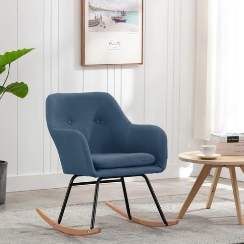 vidaXL Schommelstoel stof blauw, Kinderen en Baby's, Speelgoed | Buiten | Speeltoestellen, Nieuw, Verzenden