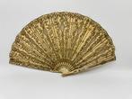 Rare French fan, ca. 1795–1810 — Bone sticks, hand-painted