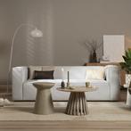40% Korting: Scandinavische bank Memphis 3-zits off white, Ophalen, Zo goed als nieuw, Stof, Scandinavisch, Modern
