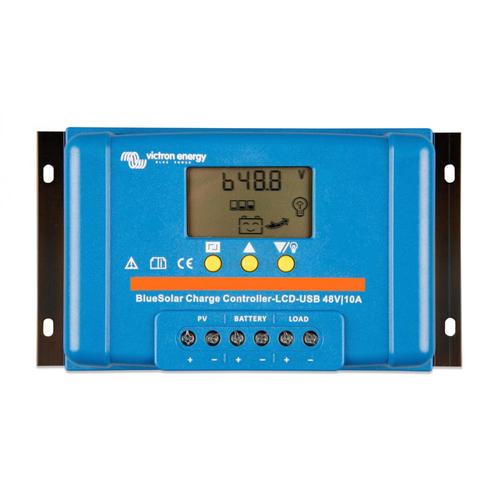 Victron BlueSolar PWM-LCD & USB-laadregelaar 48V-10A, Doe-het-zelf en Verbouw, Zonnepanelen en Toebehoren, Nieuw, Verzenden