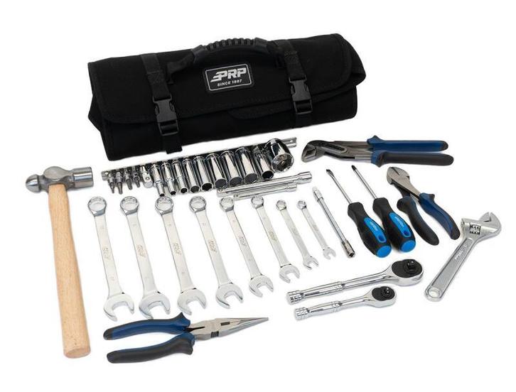 PRP 35pc Can-Am Roll Up Tool bag Tool kit - Black - E112, Auto diversen, Tuning en Styling, Ophalen of Verzenden